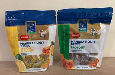 bomboane cu miere de manuka vit c propolis lamaie