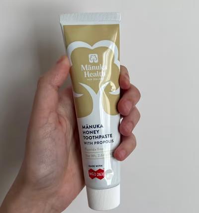 pasta de dinti cu miere de manuka propolis fara fluor